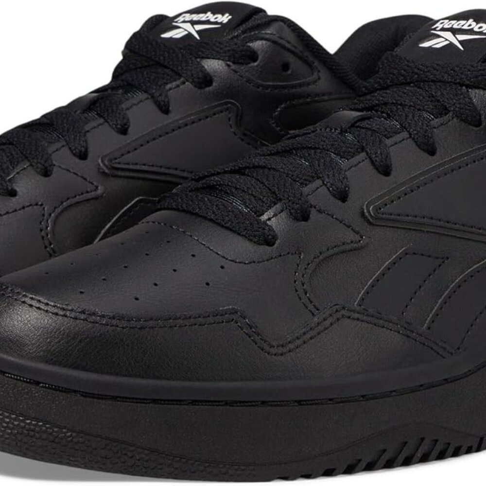 Unisex Leather Sneakers Size 10 Rubber Sole Athletic Casual Shoes Black